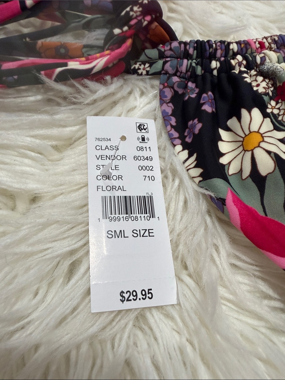 PacSun Pink Multi Floral Tie-Side Bikini - Picture 4 of 12